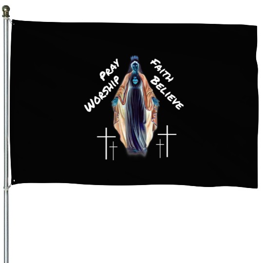 Virgin Mary mother of our lord House Flags