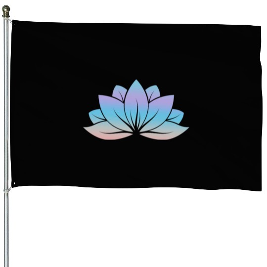 Lotus, Yoga Meditation House Flags