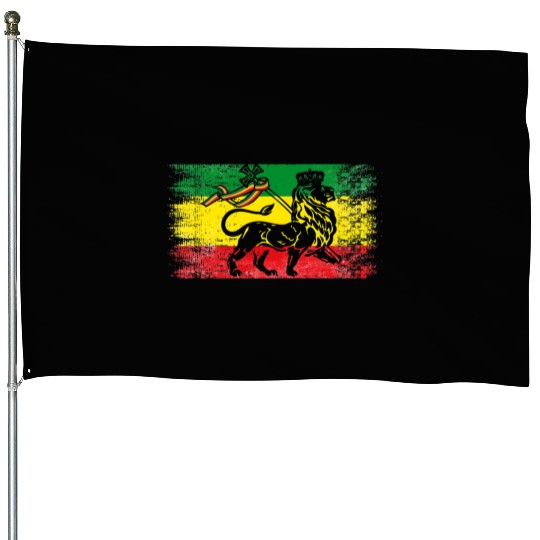 Lion of Judah Rasta Ethiopian Reggae Old Ethiopia House Flags