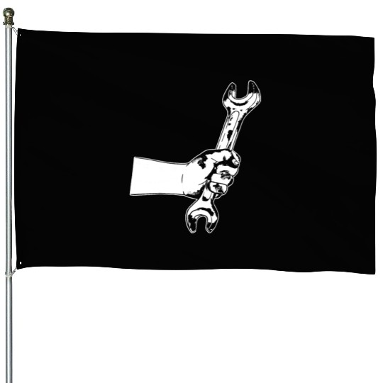 Car Mechanic House Flags