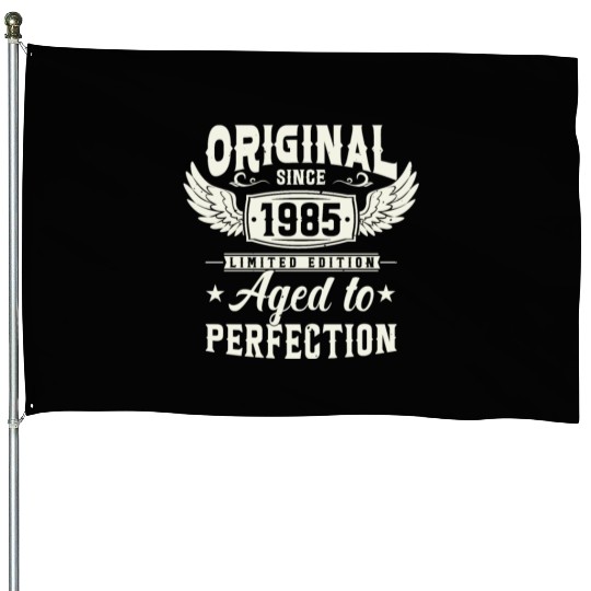 1985 Vintage Birthday Gift House Flags