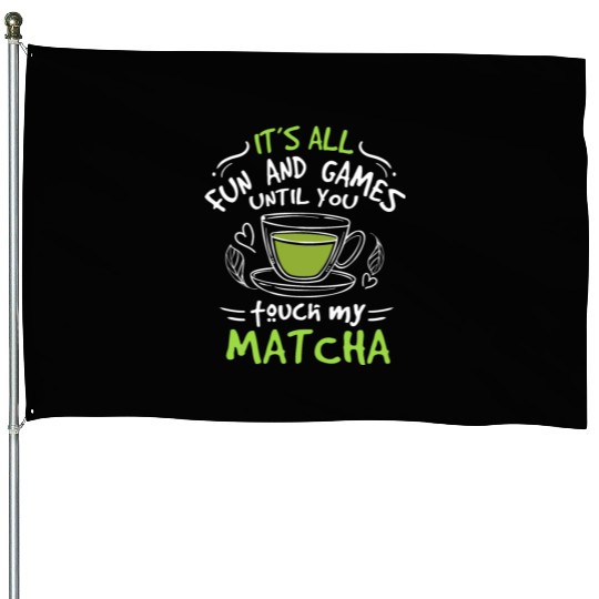 Green Tea Lover Japanese Matcha Latte Drink Matcha House Flags