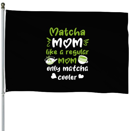 Green Tea Lover Japanese Matcha Latte Drink Matcha House Flags