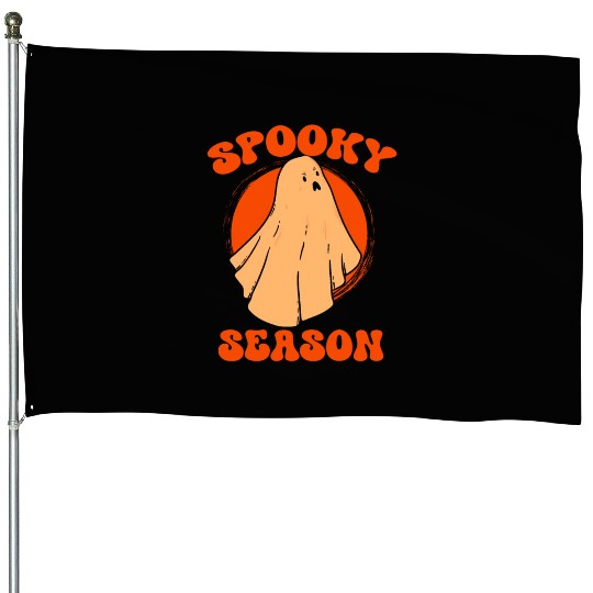 Retro VIntage Halloween Costume Spooky Season Men House Flags