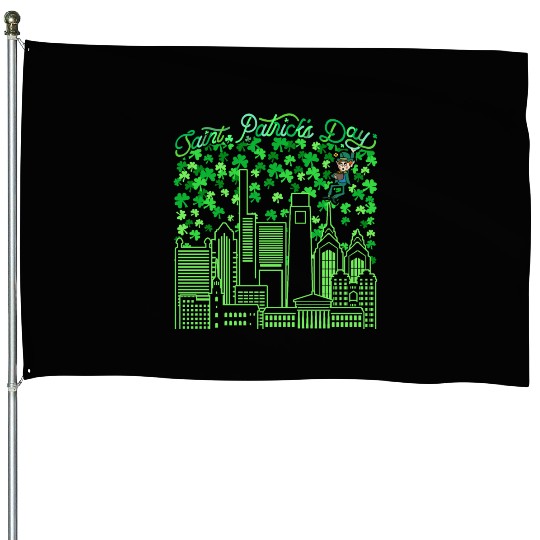 Saint Patrick's Day Philadelphia Pennsylvania House Flags