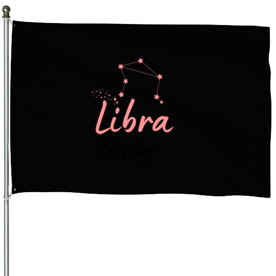Libra Baby Astrology Cute House Flags