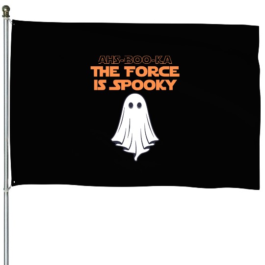 Ahs-Booka: Force is Spooky Halloween Gift House Flags