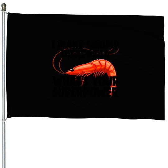 I Make Shrimp Disappear What's Your Superpower House Flags