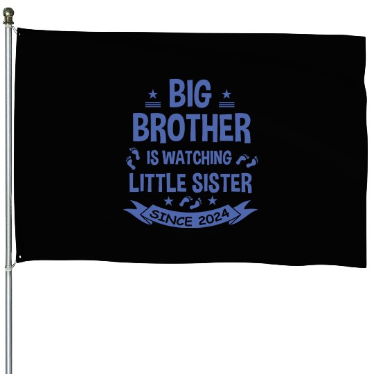 The big brother takes care of the little sister in House Flags