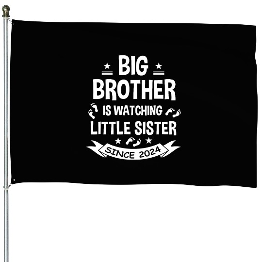 The big brother takes care of the little sister in House Flags