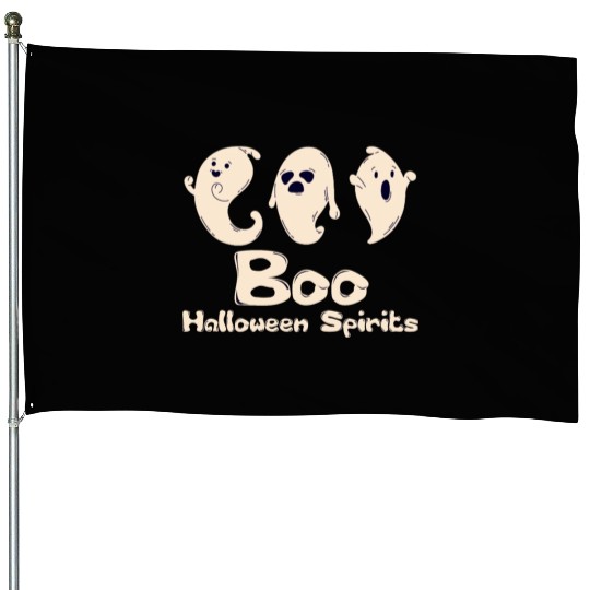 Enchanted Halloween: Boo Halloween Spirits House Flags