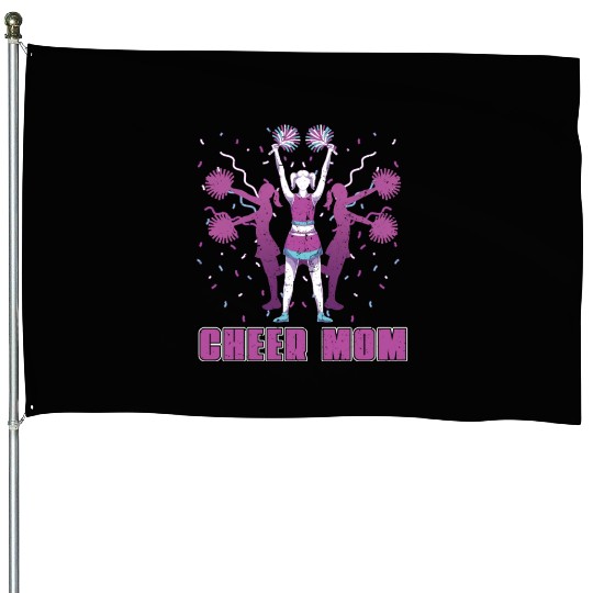 Cheerleader Mom Mother's Day Gift Cheerleading House Flags