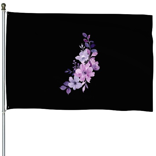 Lavender beautyfull desing House Flags for girl