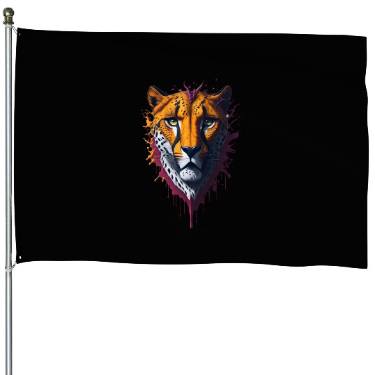 Cheetah | Wild Animal House Flags