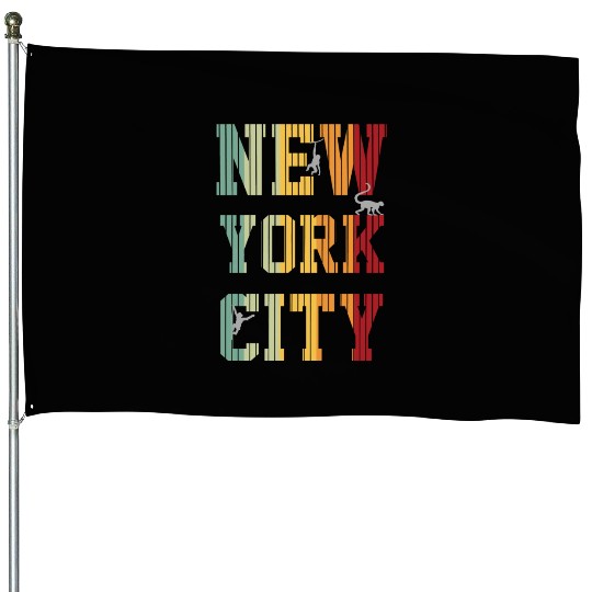 New York City Monkey House Flags graphique