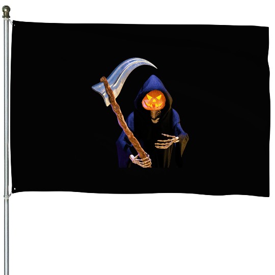 The Grim Reaper for Halloween House Flags