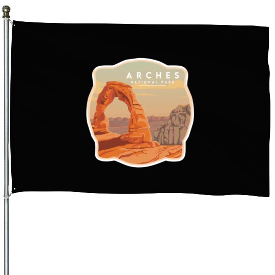 Arches National Park Stickers House Flags
