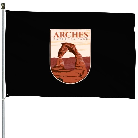 Arches National Park Stickers House Flags