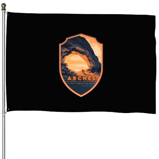 Arches National Park Stickers House Flags