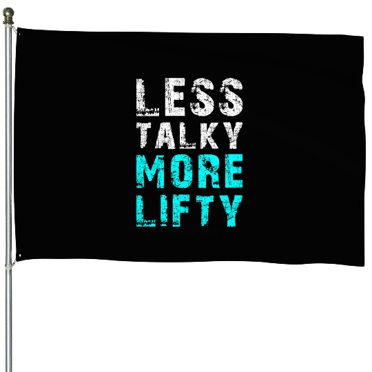 Cool Gym Clothing Retro Bodybuilding House Flags