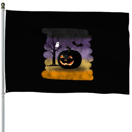 "The Midnight Pumpkin" House Flags