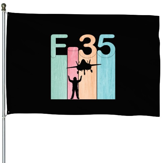 F35 Vintage Air Force Fighter Jets House Flags