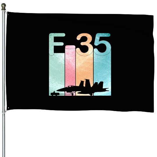 F35 Vintage Air Force Fighter Jets House Flags