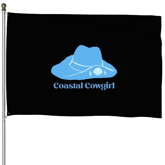 Coastal Cowgirl House Flags