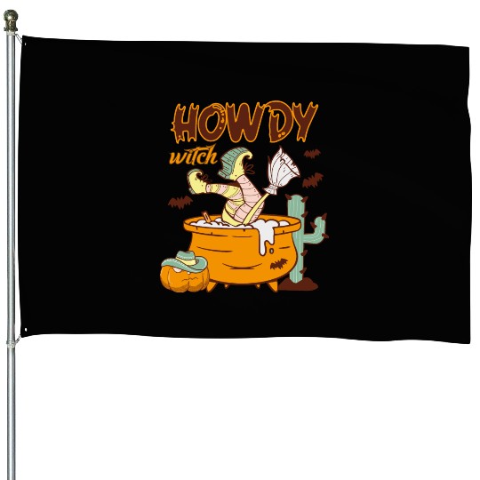 Howdy Witch House Flags