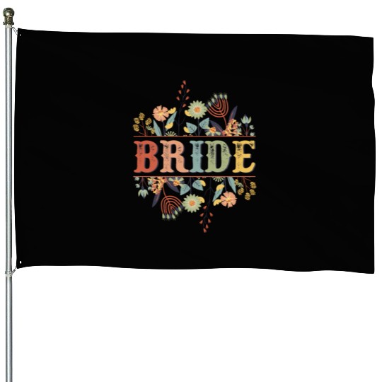 Bachelorette Party Bride Stickers House Flags