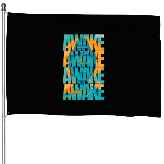 Awake buddha House Flags