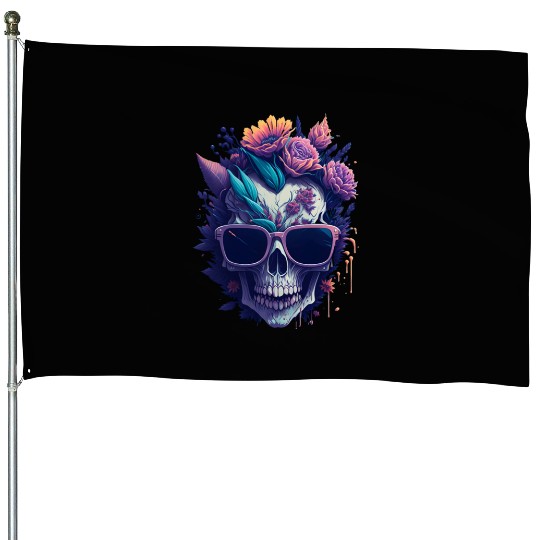 Floral Skull | C12 House Flags