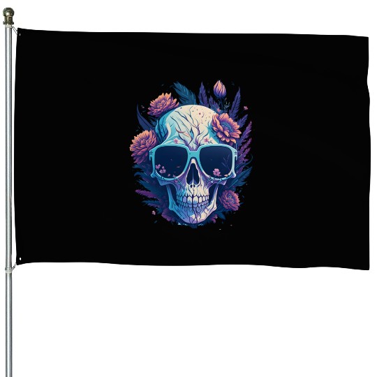 Floral Skull | C16 House Flags