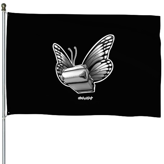 Monarch Travel Bug - Travel Bug Series House Flags