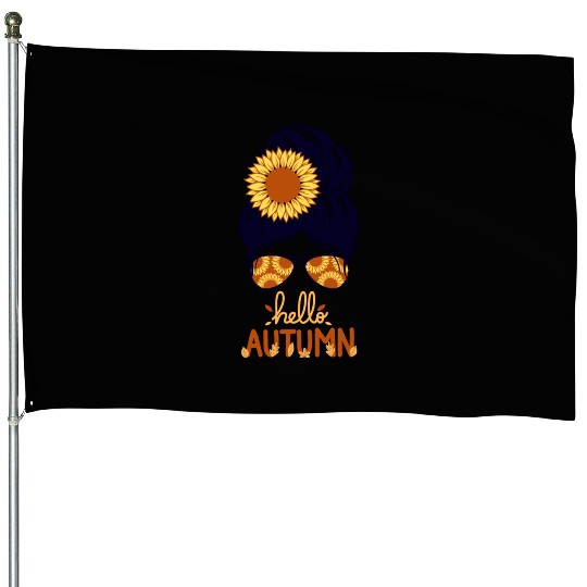 Embrace the Season: Hello Autumn House Flags