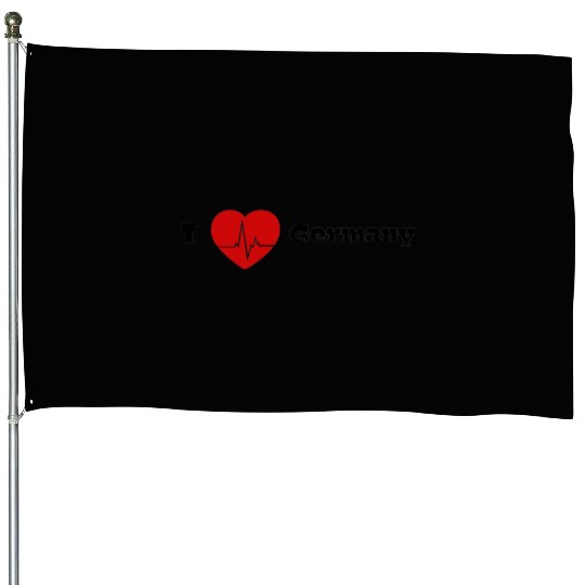 I LOVE Germany House Flags