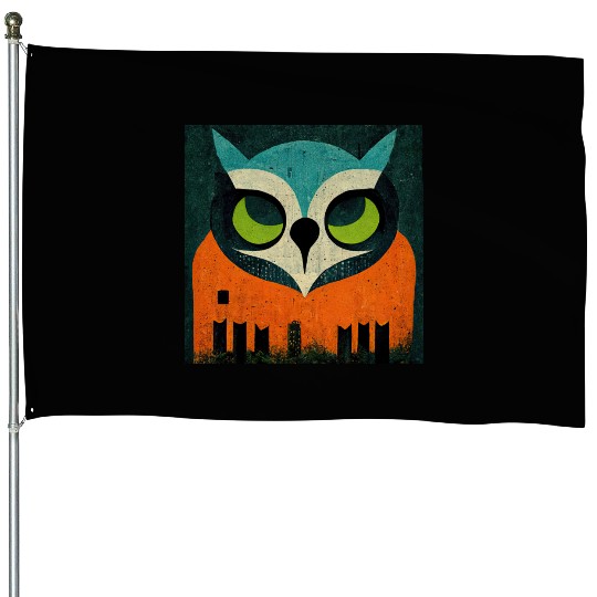 Mod Owl: Teal-Headed Owl House Flags