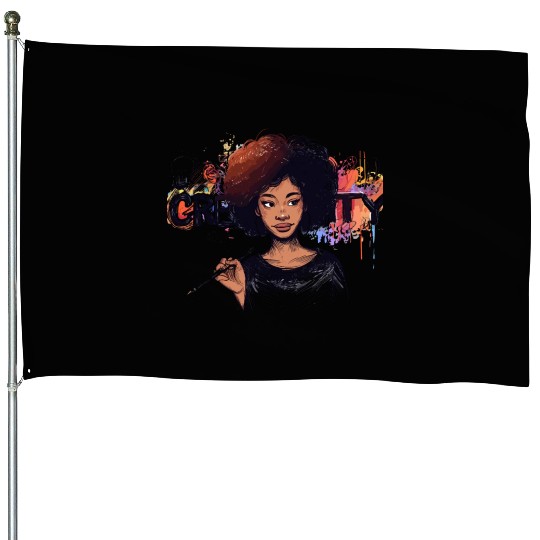 Creative Artist Portrait House Flags