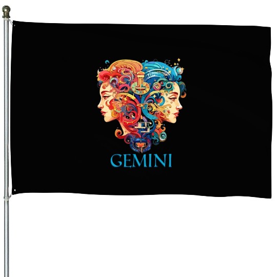 Embrace Your Gemini Identity: Gemini Pride House Flags