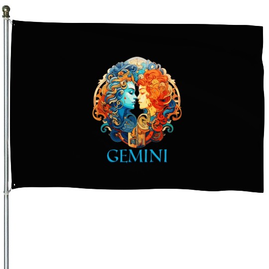Embrace Your Gemini Identity: Gemini Zodiac House Flags