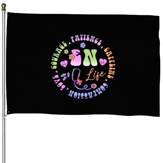Emergency Nurse circle House Flags