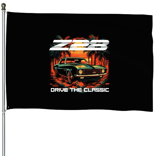 Sunset Camaro Z28 House Flags