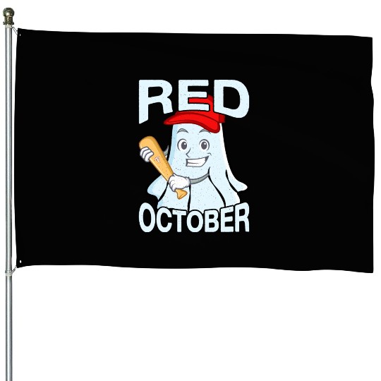 Vintage Philly Red October Philadelphia Ghost House Flags