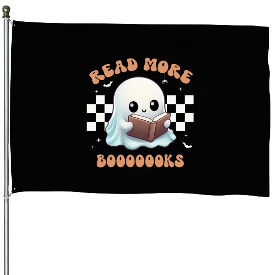 Read More Booooks | Book Lover | Funny Teacher House Flags