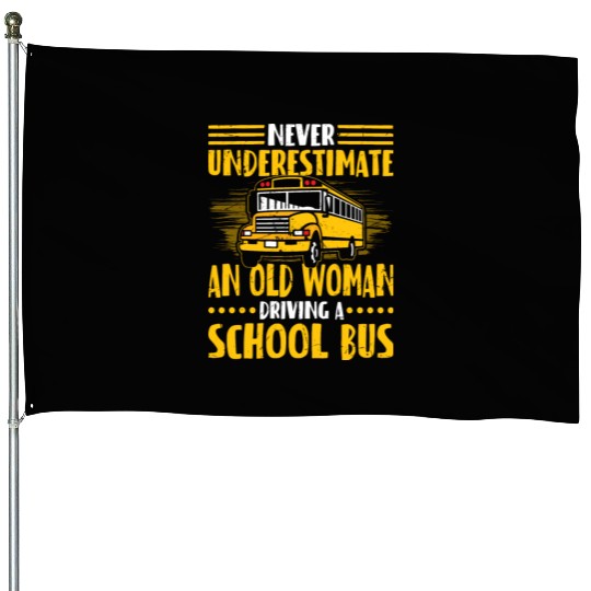 School Bus Driver House Flags