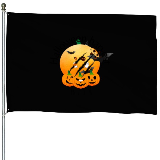 Halloween Harvest Be Courageous House Flags