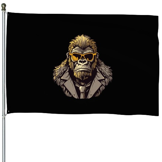 Mafia gorilla House Flags