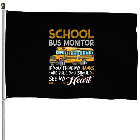 Student Delivery Specialist School Bus Monitor House Flags