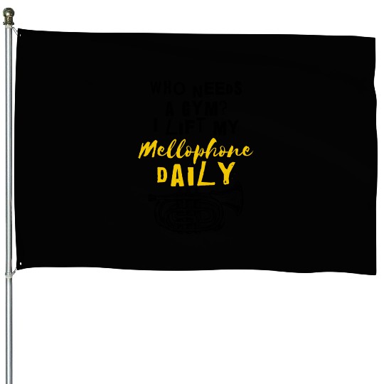 Mellophonist Musical Instrument Orchestra House Flags