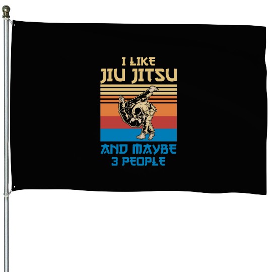 Brazilian Jiu Jitsu Trainer Martial Arts BJJ MMA House Flags